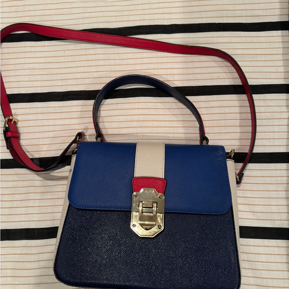 Aldo Red White and Blue Purse